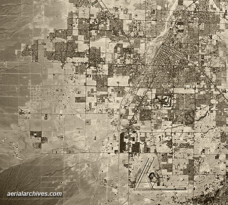 historical aerial photograph  Las Vegas, Clark County Nevada AHLV3387